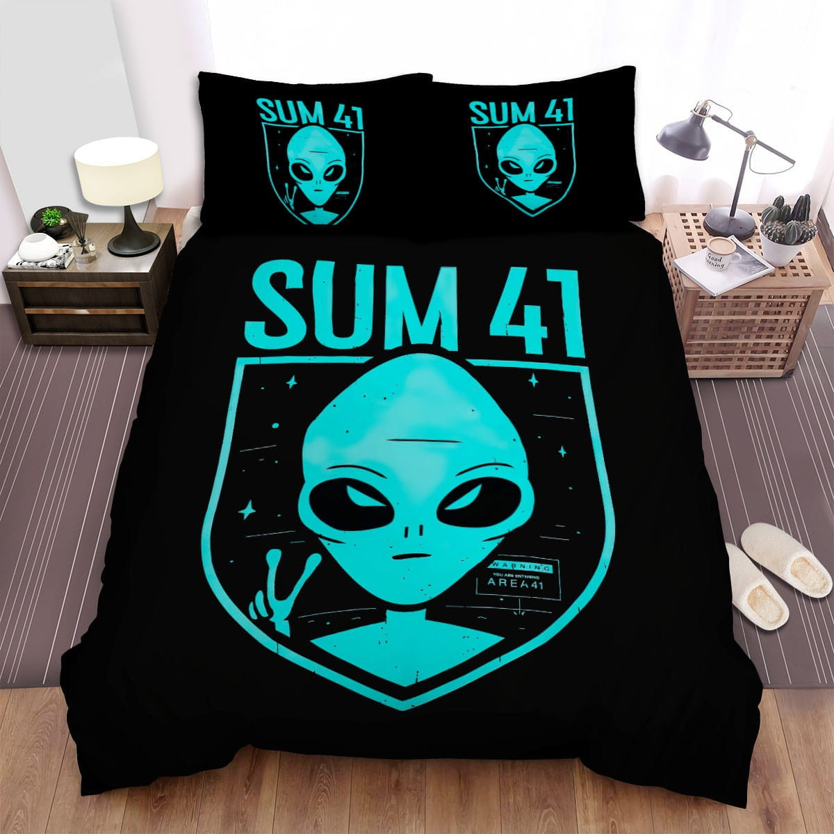 Sum 41 Alien Bedding Sets Duvet Cover Flatsheet Pillowcase