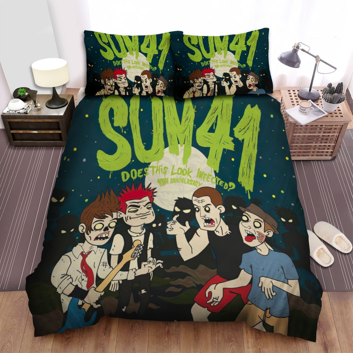 Sum 41 Bedding Sets Duvet Cover Flatsheet Pillowcases Perfect Gift For Fans