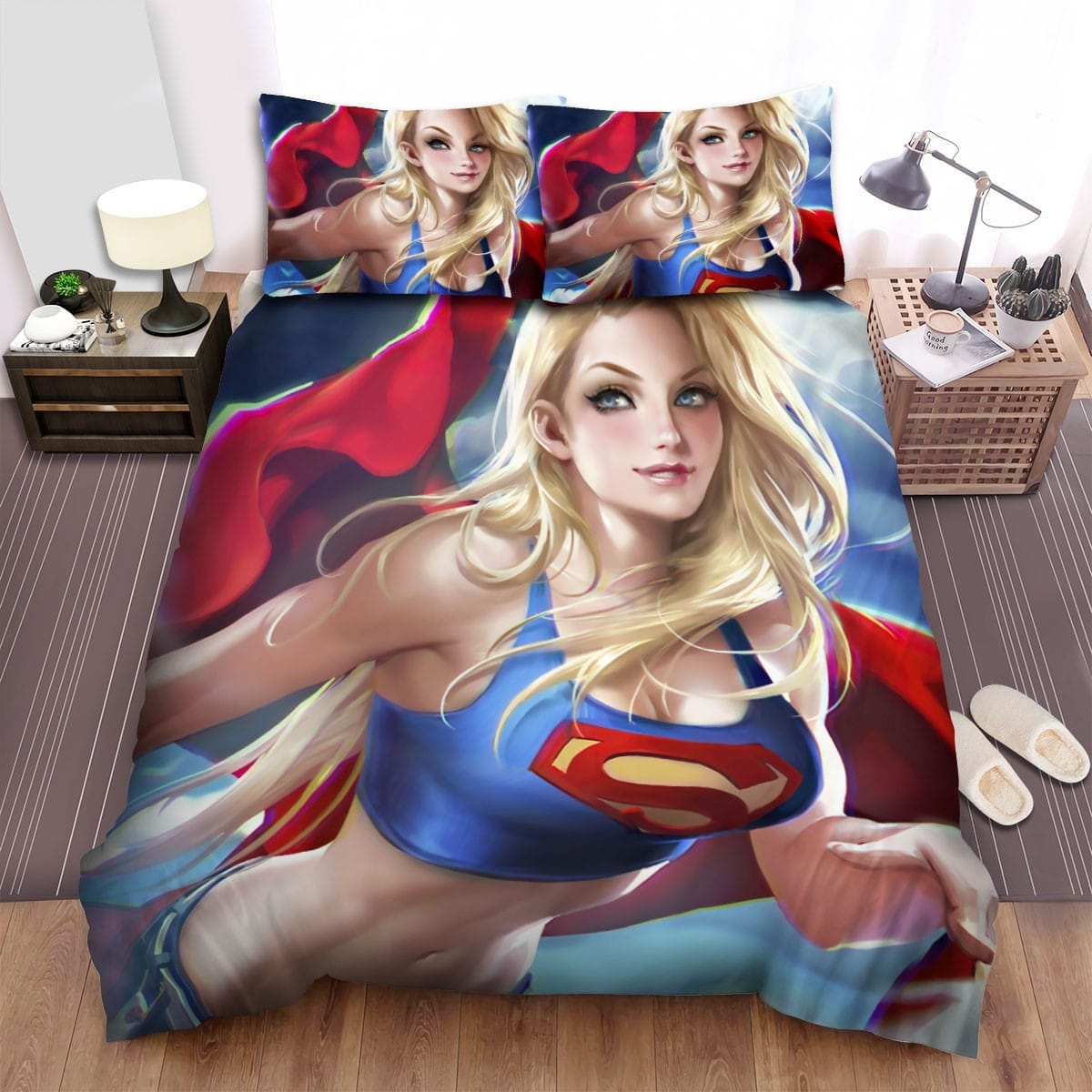Supergirl Movie Art 5 Bedding Sets Duvet Cover Flatsheet Pillowcase