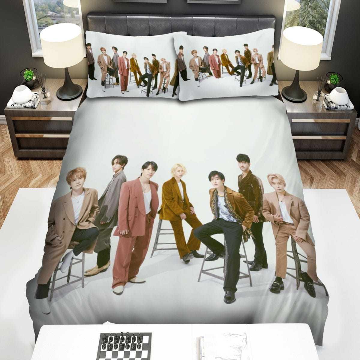 Super Junior Band Bedding Sets Duvet Cover Flatsheet Gift For Christmas Thanksgiving Halloween