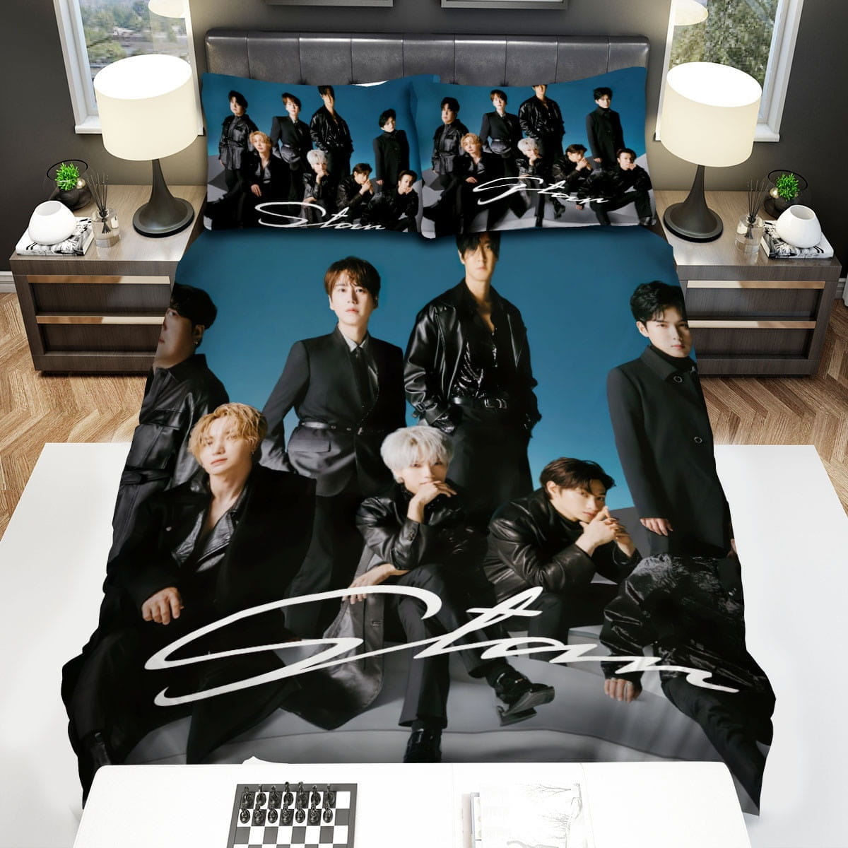 Super Junior Music Band Bedding Sets Duvet Cover Flatsheet Pillowcase