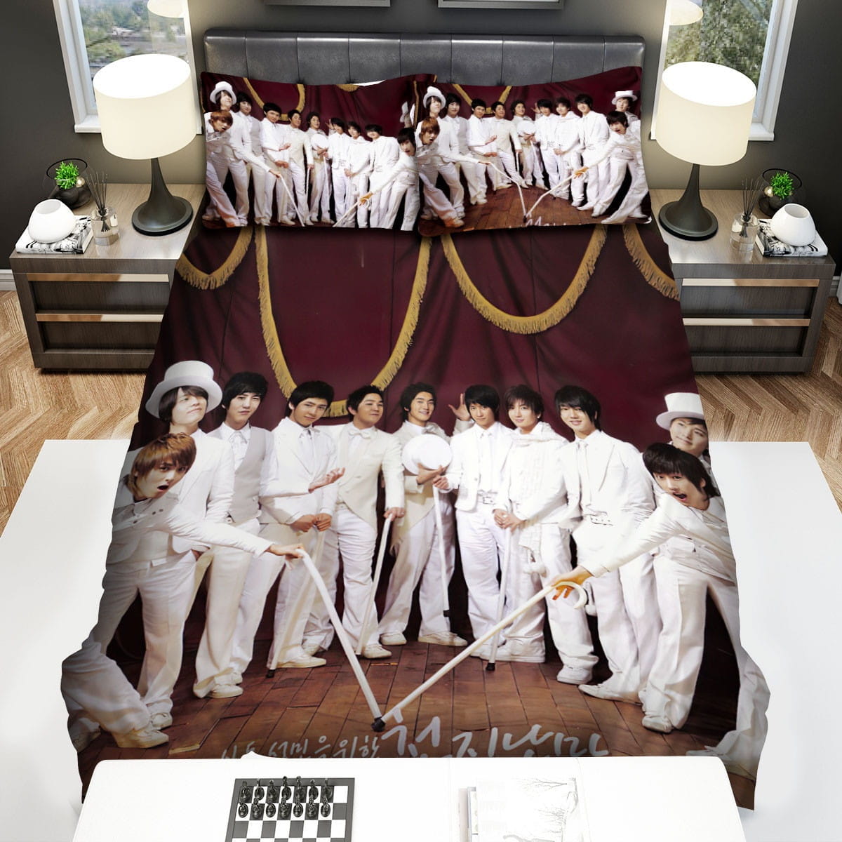 Super Junior 12 Members Bedding Set Duvet Cover Gift For Christmas Birthday Thanksgiving