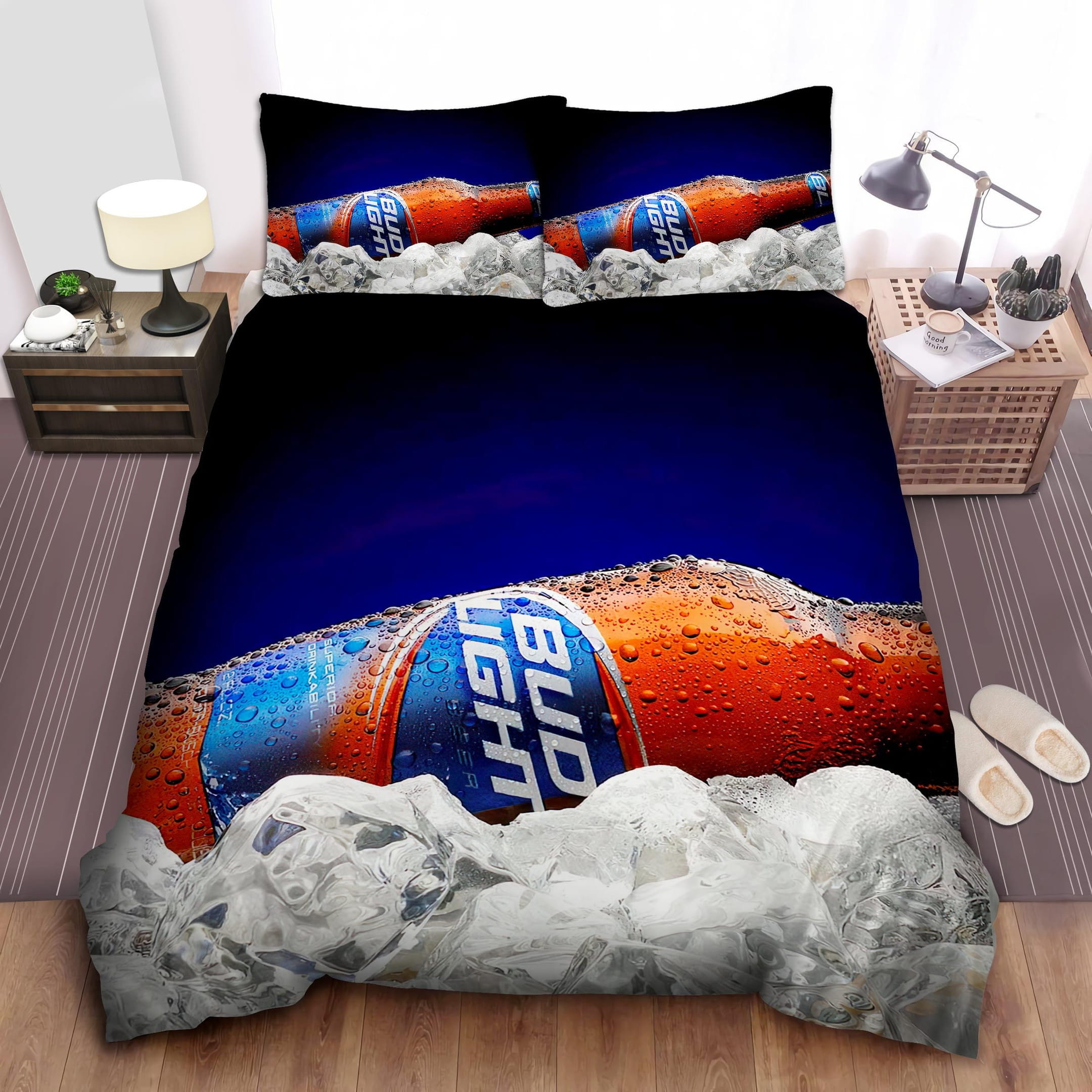 Super Cold Beer Bedding Sets Duvet Cover Flatsheet Gift For Christmas Thanksgiving Halloween