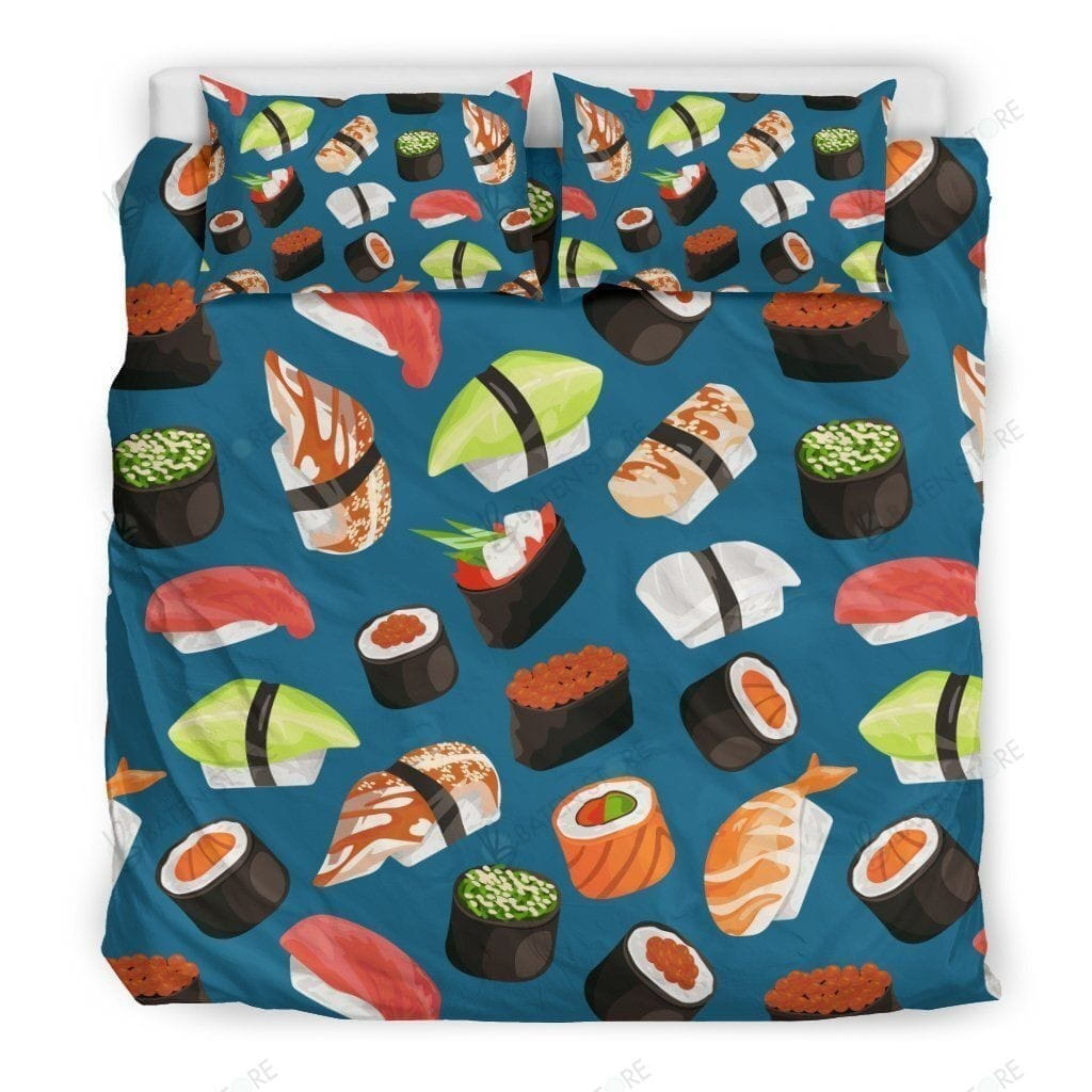 Sushi Bedding Sets Duvet Cover Flatsheet Pillowcases Perfect Gift For Fans