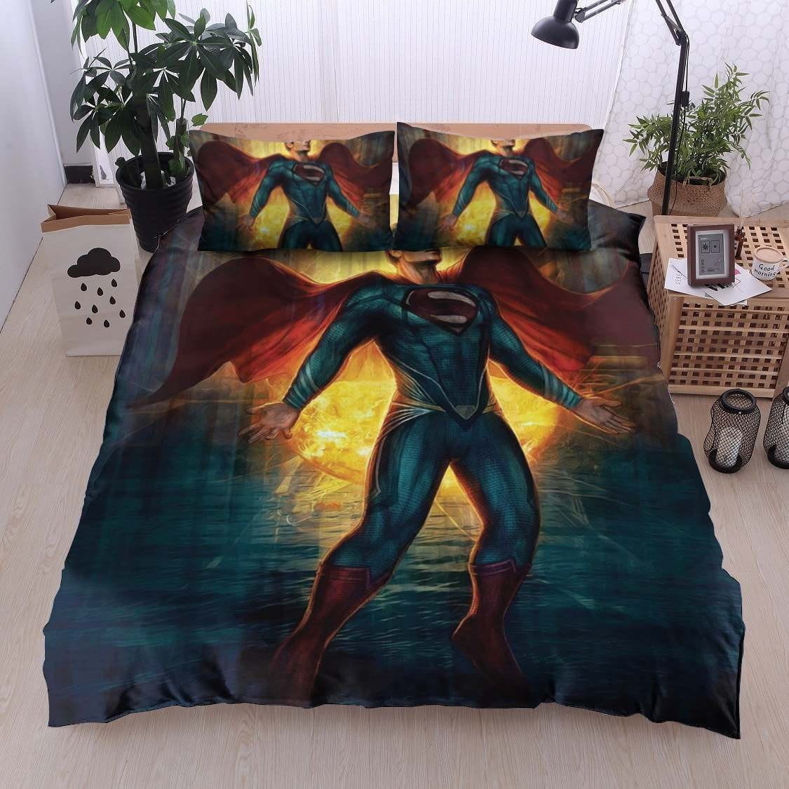 Superman Bedding Sets Duvet Cover Flatsheet Pillowcases Perfect Gift For Fans