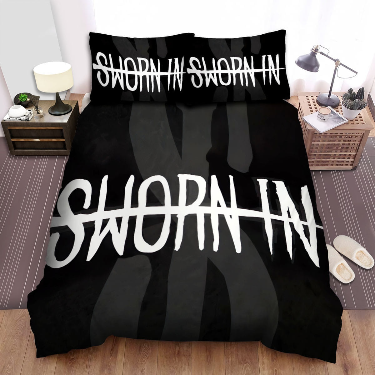 Sworn In Logo Bedding Sets Duvet Cover Flatsheet Pillowcases For Every Bedroom