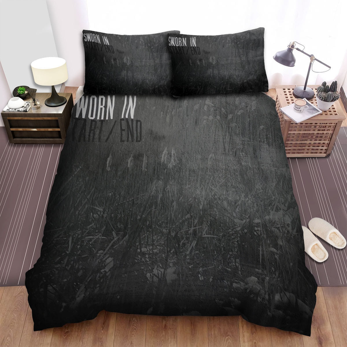Sworn In Start/End Bedding Sets Duvet Cover Flatsheet Gift For Christmas Thanksgiving Halloween