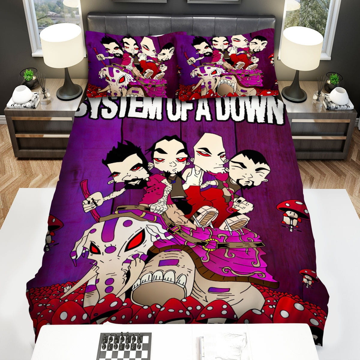 System Of A Down Decorative Bedding Sets with Duvet Cover Flatsheet Pillowcases