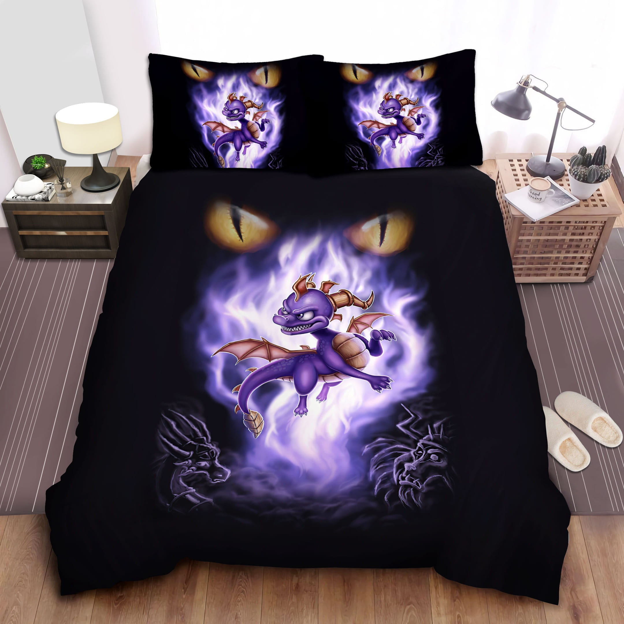 Sypro And Devil Eyes Bedding Sets Duvet Cover Flatsheet Gift For Wife Husband Besties