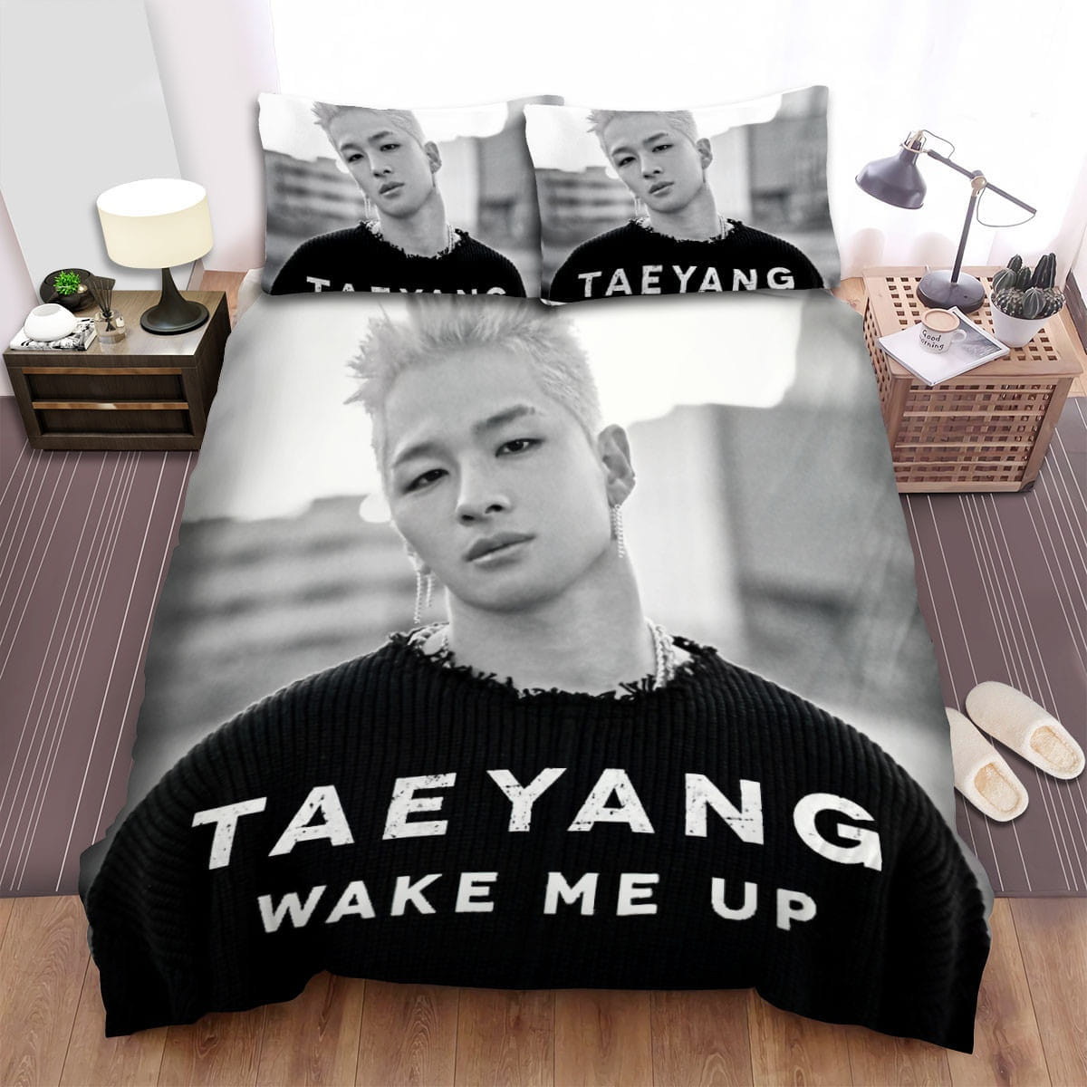 Taeyang Wake Up Bedding Sets Duvet Cover Flatsheet Pillowcases Perfect Gift For Fans
