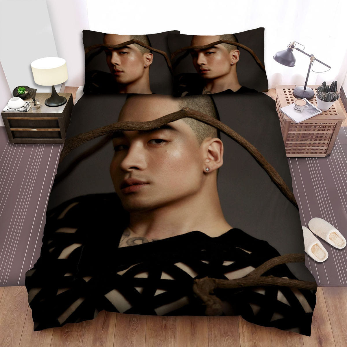 Taeyang Bald Bedding Sets Duvet Cover Flatsheet Gift For Wife Husband Besties