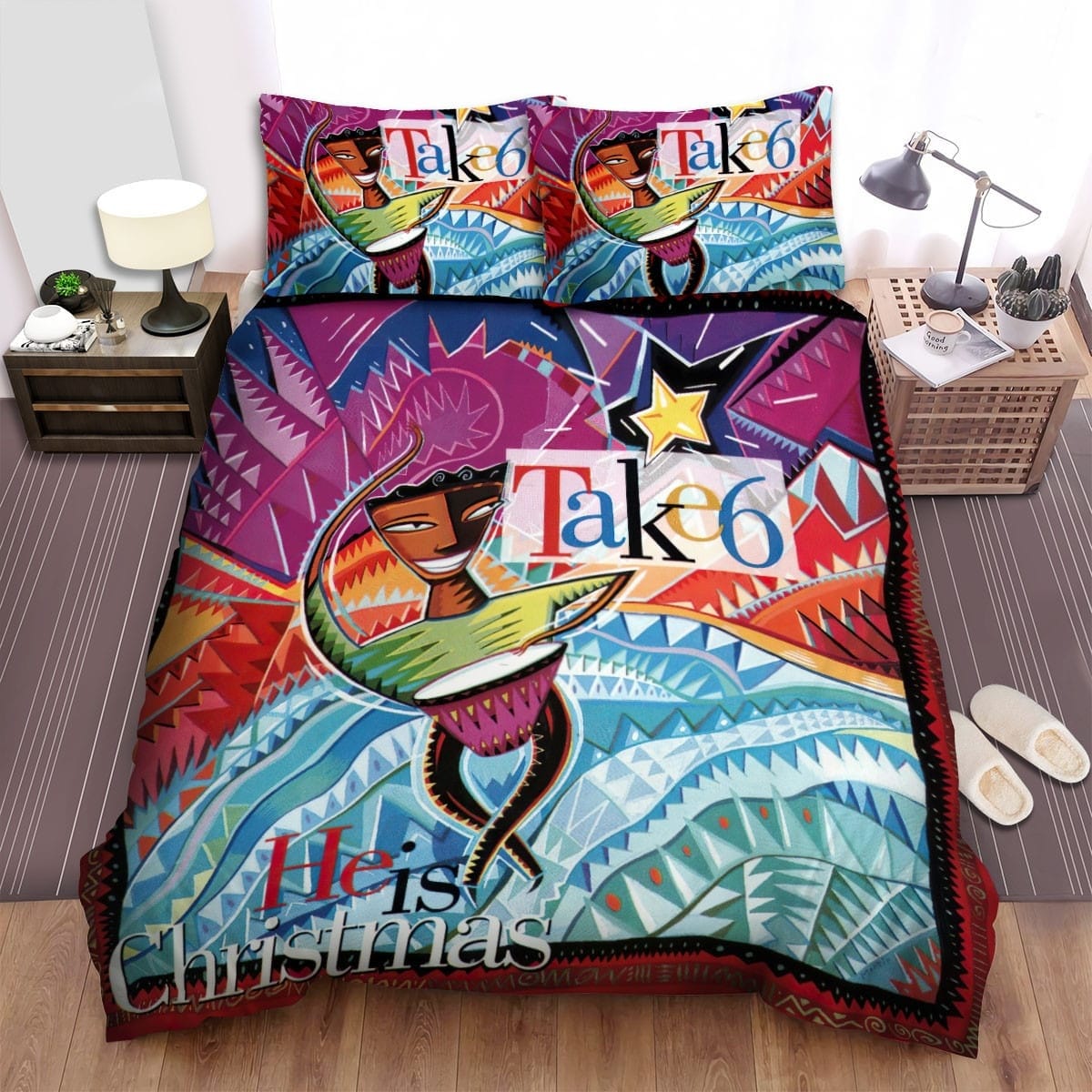 Take 6 He Is Christmas Bedding Sets Duvet Cover Flatsheet Pillowcases Perfect Gift For Fans