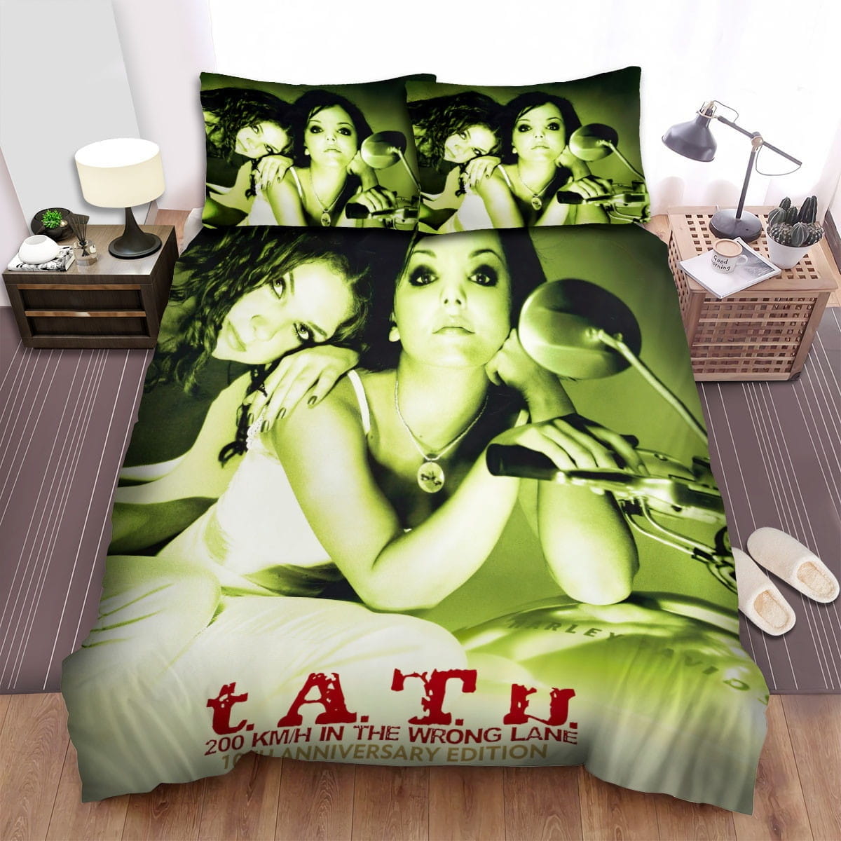 TATU Album Co00km/H Bedding Sets Duvet Cover Flatsheet Gift For Christmas Thanksgiving Halloween