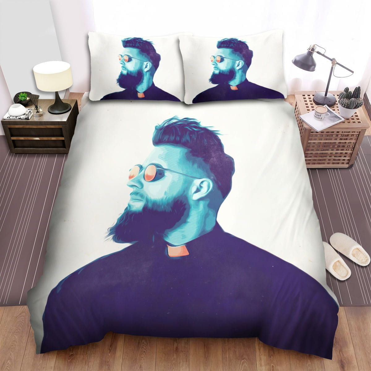 Tchami Portrait Fanart Bedding Sets Duvet Cover Flatsheet Pillowcase