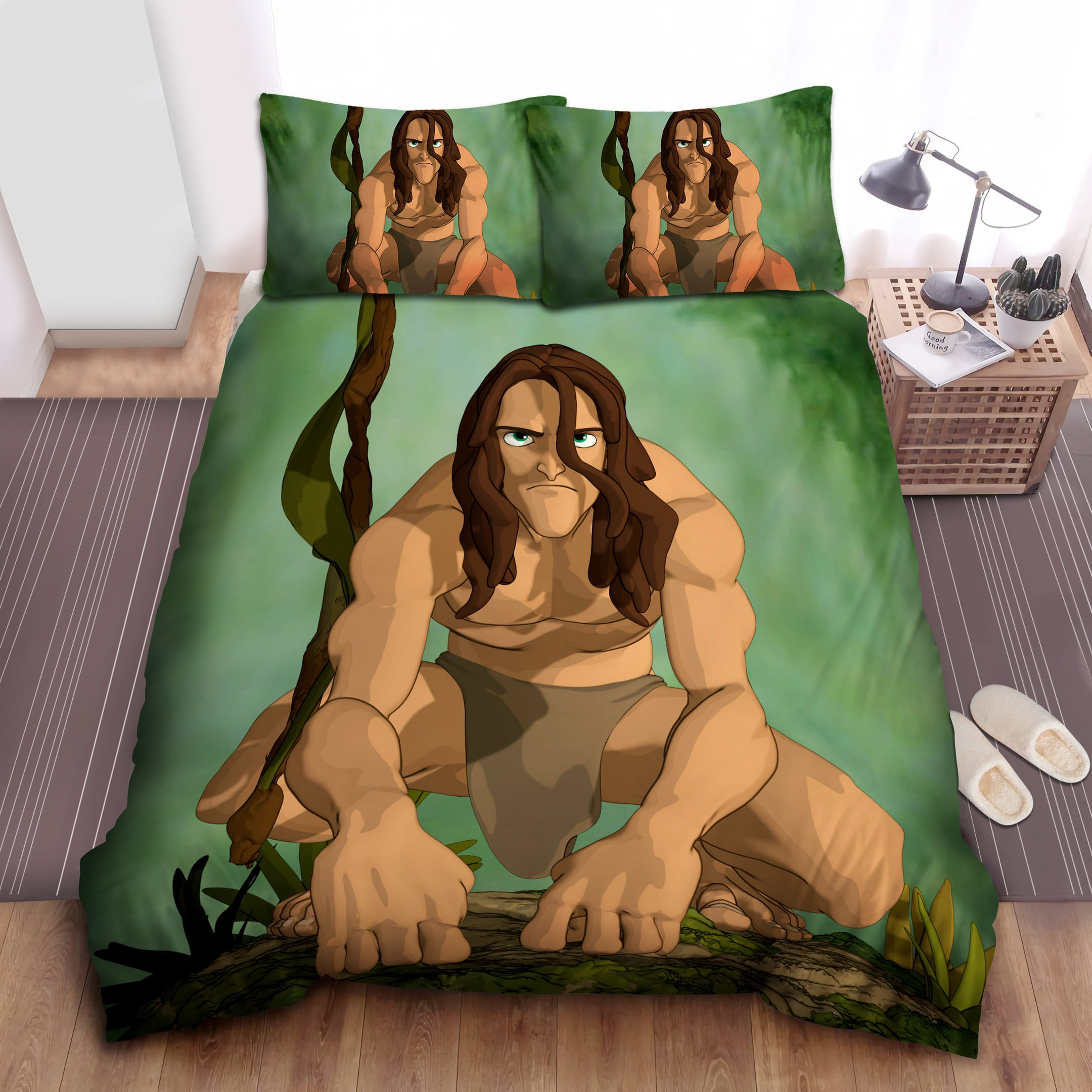 Tarzan Cartoon Bedding Sets Duvet Cover Flatsheet Pillowcases Perfect Gift For Fans