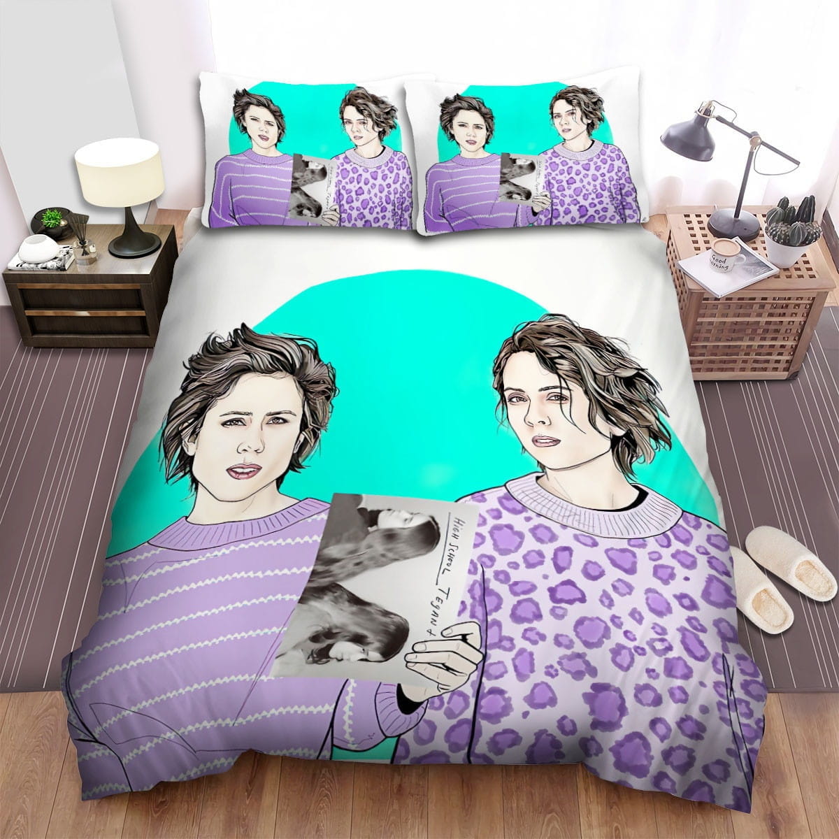 Tegan And Sara Bedding Sets Duvet Cover Flatsheet Pillowcases For Every Bedroom