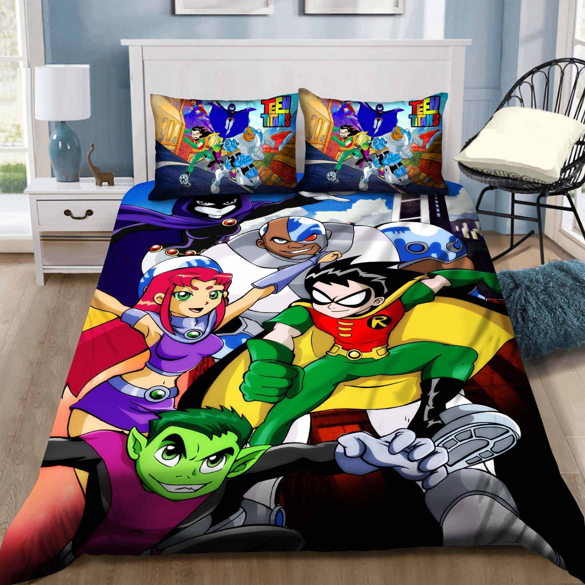 Teen Titans Bedding Sets Duvet Cover Flatsheet Pillowcases For Every Bedroom