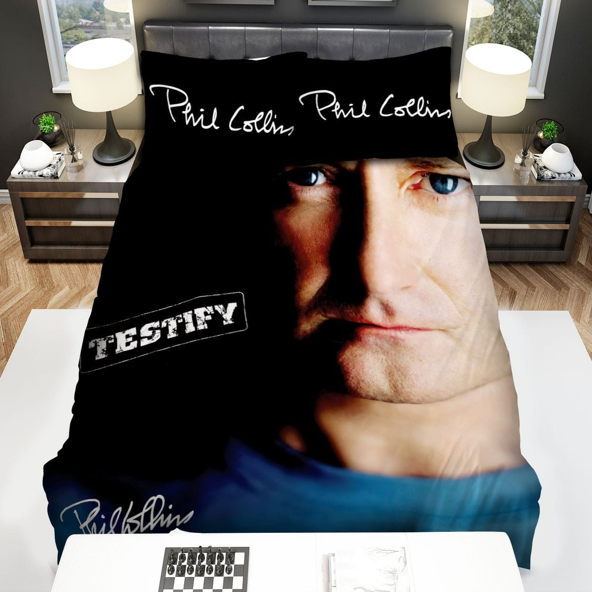 Testify Phil Collins Bedding Set Duvet Cover Gift For Christmas Birthday Thanksgiving