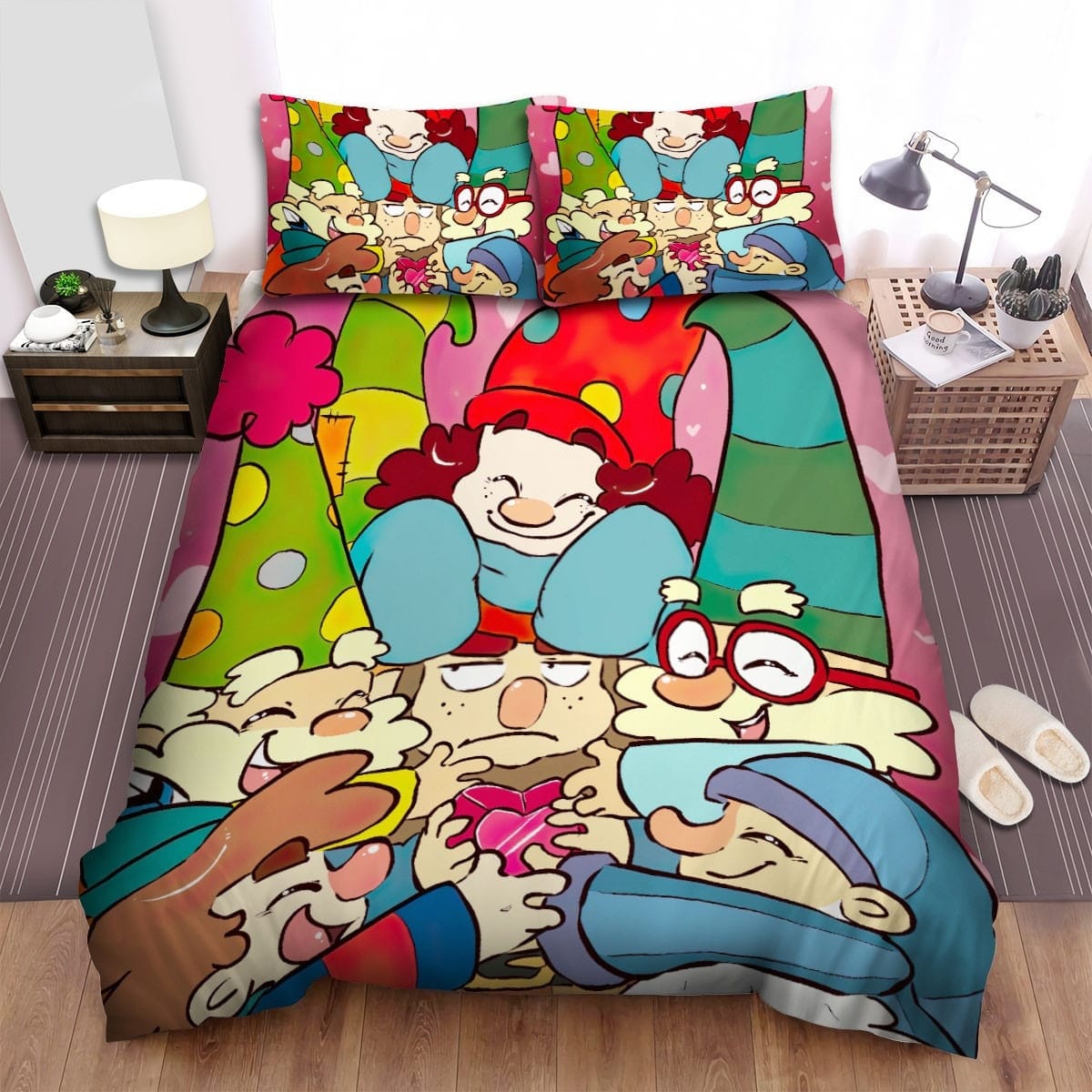 The 7d Happy Time Decorative Bedding Sets with Duvet Cover Flatsheet Pillowcases