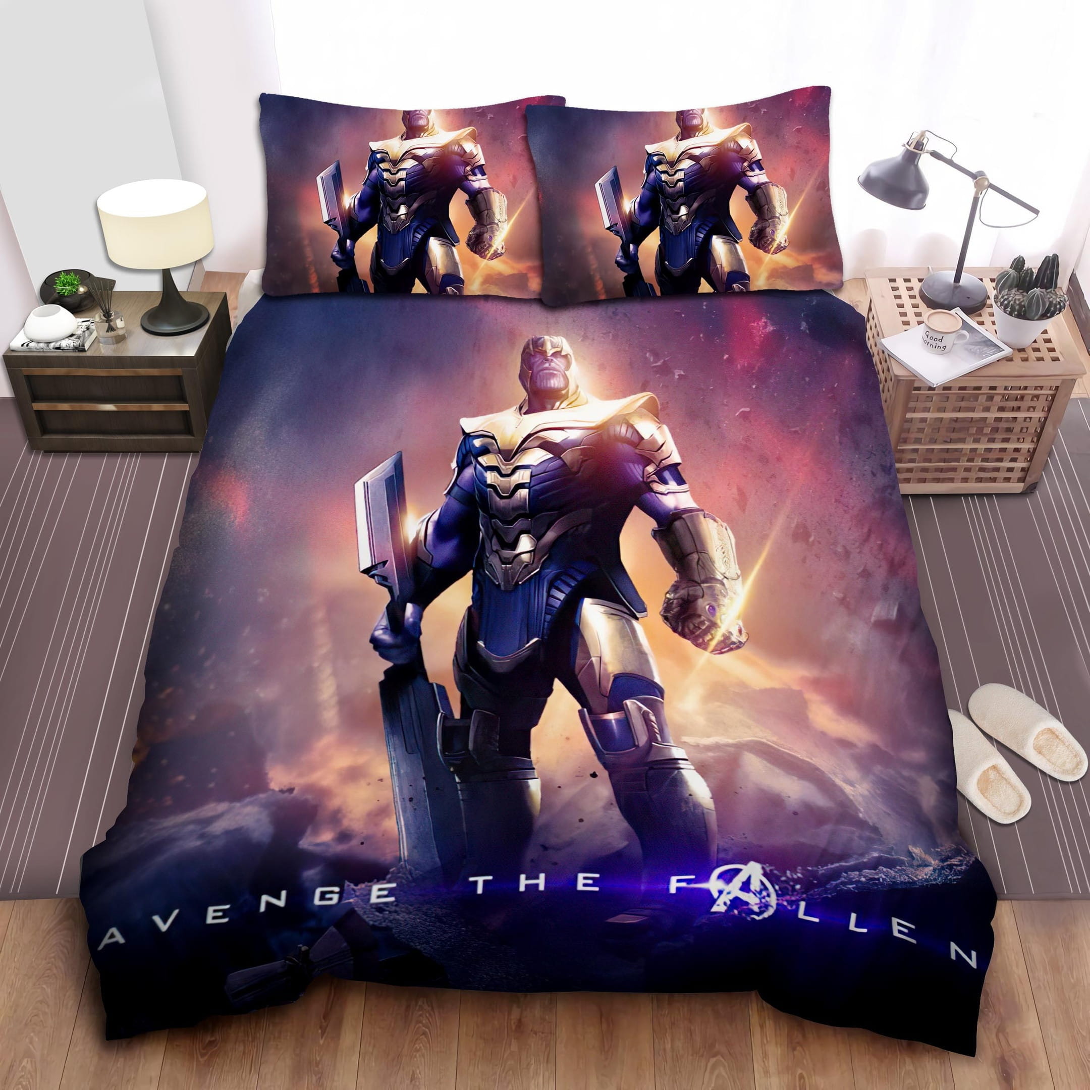 Thanos Avenge The Fallen Bedding Sets Duvet Cover Flatsheet Pillowcase