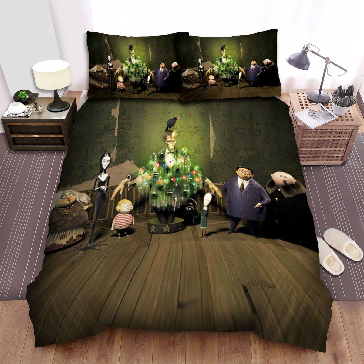 The Addams Family Pine Tree Bedding Sets Duvet Cover Flatsheet Pillowcases For Every Bedroom