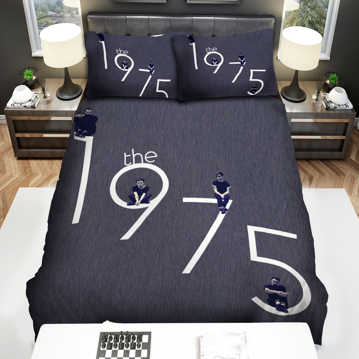 The 1975 On Their Own Logo Bedding Sets Duvet Cover Flatsheet Pillowcases Perfect Gift For Fans