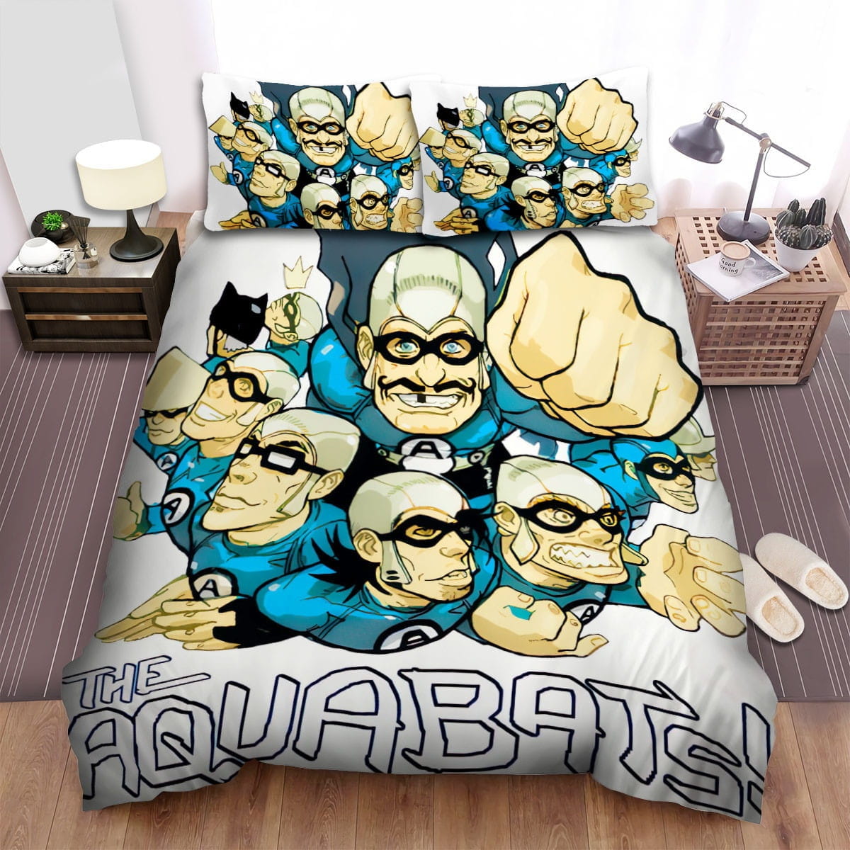 The Aquabats Funny Artwork Bedding Set Duvet Cover Gift For Christmas Birthday Thanksgiving