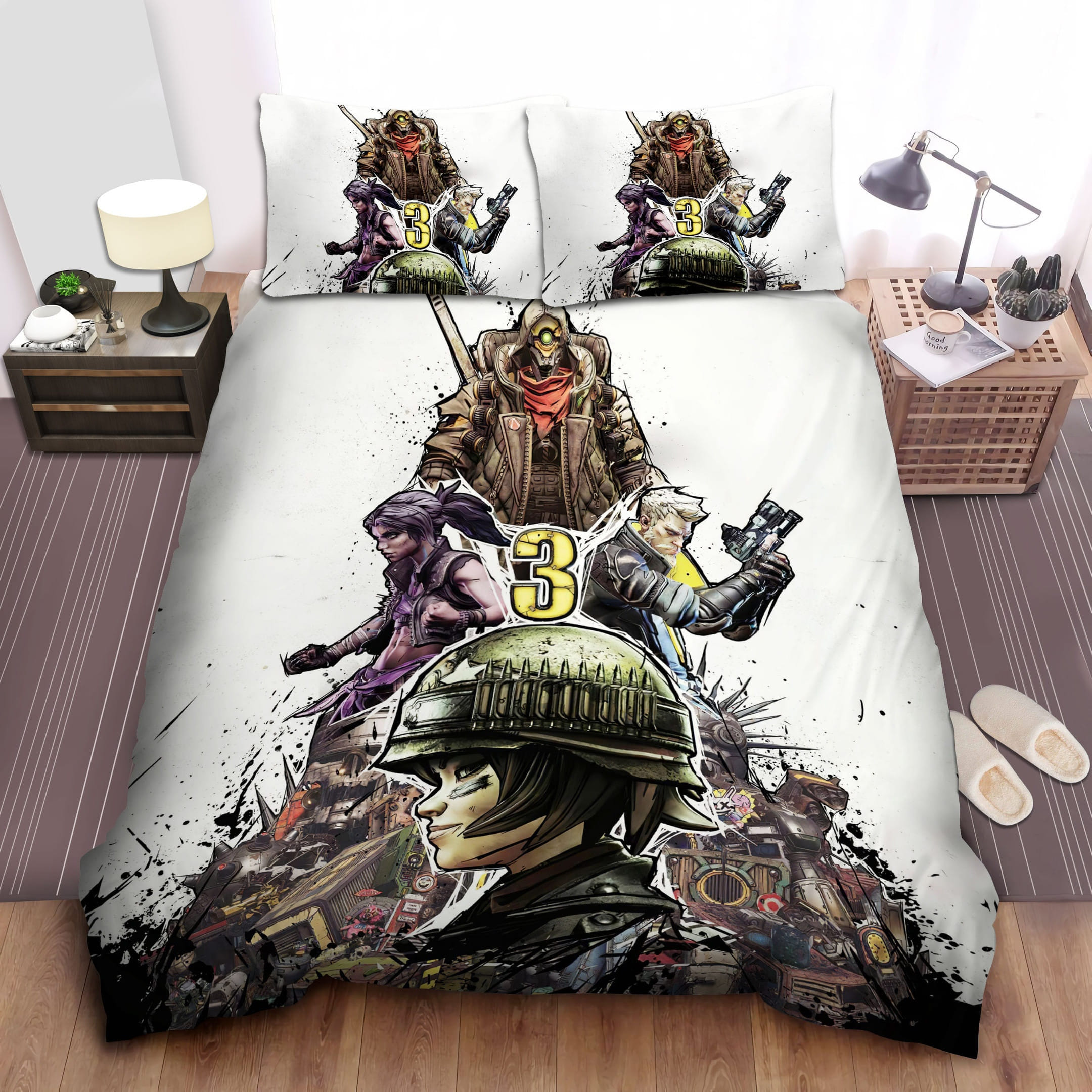 The Art Of Borderlands 3 Bedding Sets Duvet Cover Flatsheet Pillowcase
