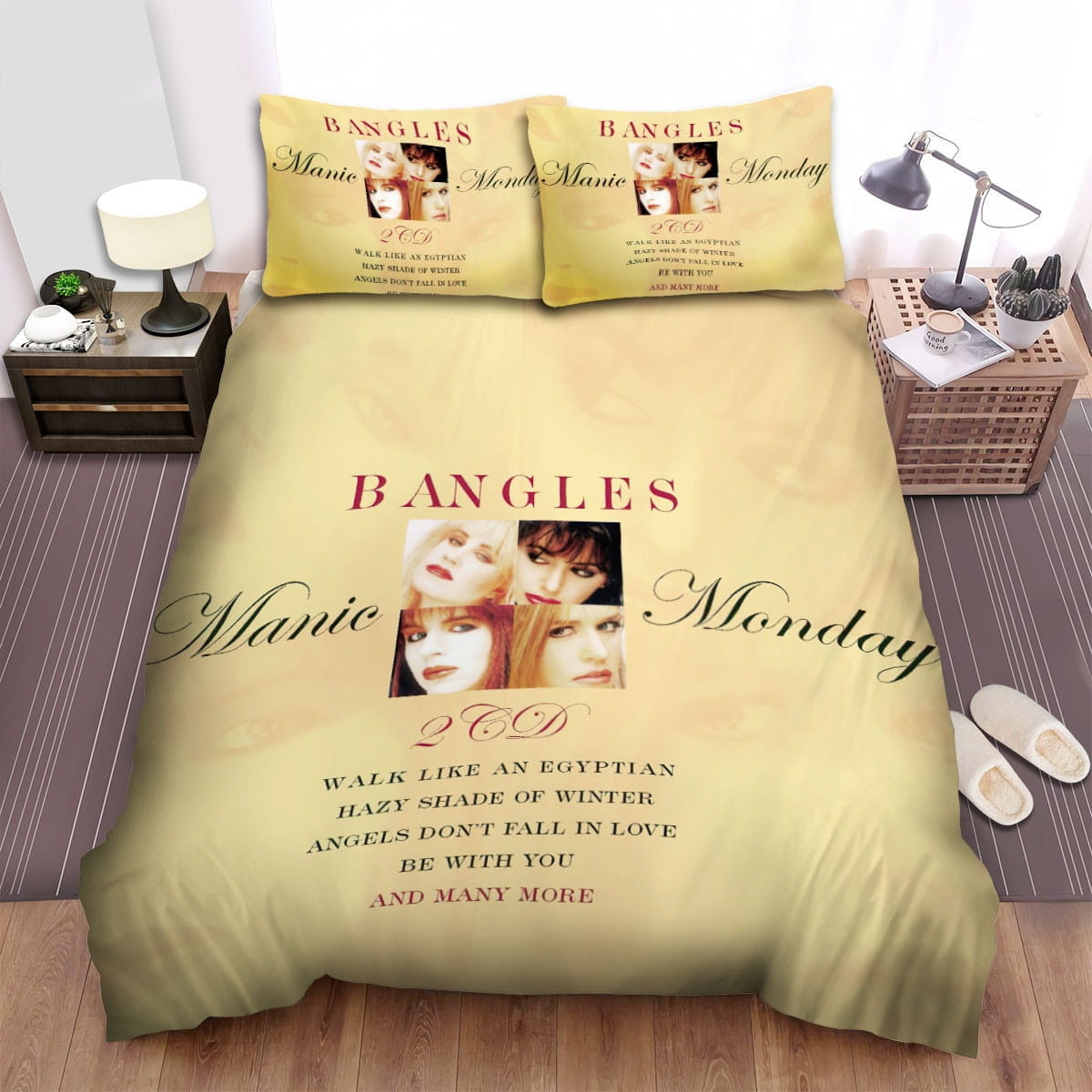 The Bangles Manic Monday Decorative Bedding Sets with Duvet Cover Flatsheet Pillowcases