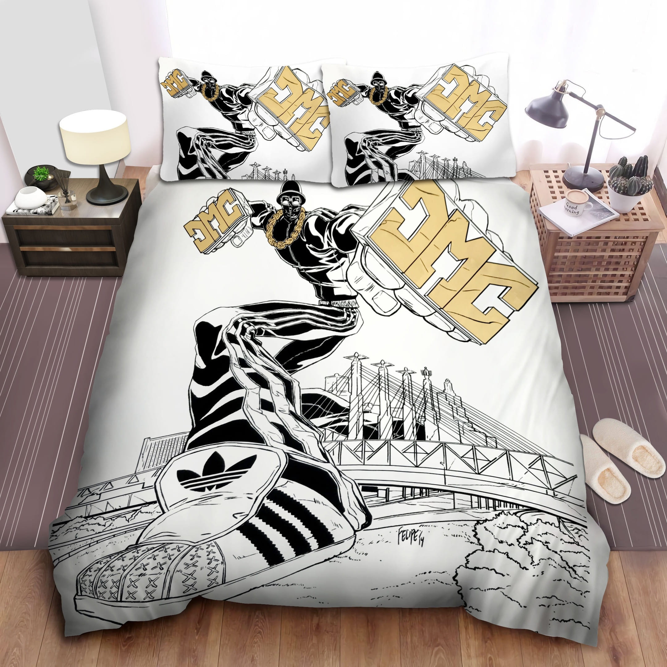 The Art Of Run-Dmc Bedding Sets Duvet Cover Flatsheet Pillowcases Perfect Gift For Fans