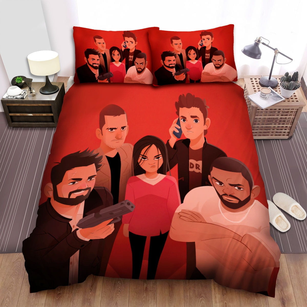 The Boys Squad Illustration Bedding Sets Duvet Cover Flatsheet Pillowcase