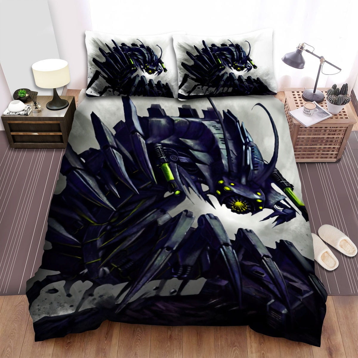 The Centipede Robot Art Decorative Bedding Sets with Duvet Cover Flatsheet Pillowcases