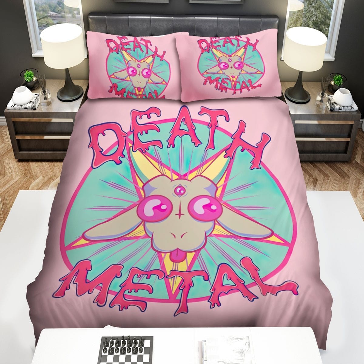 The Death Metal Goat Bedding Sets Duvet Cover Flatsheet Pillowcase