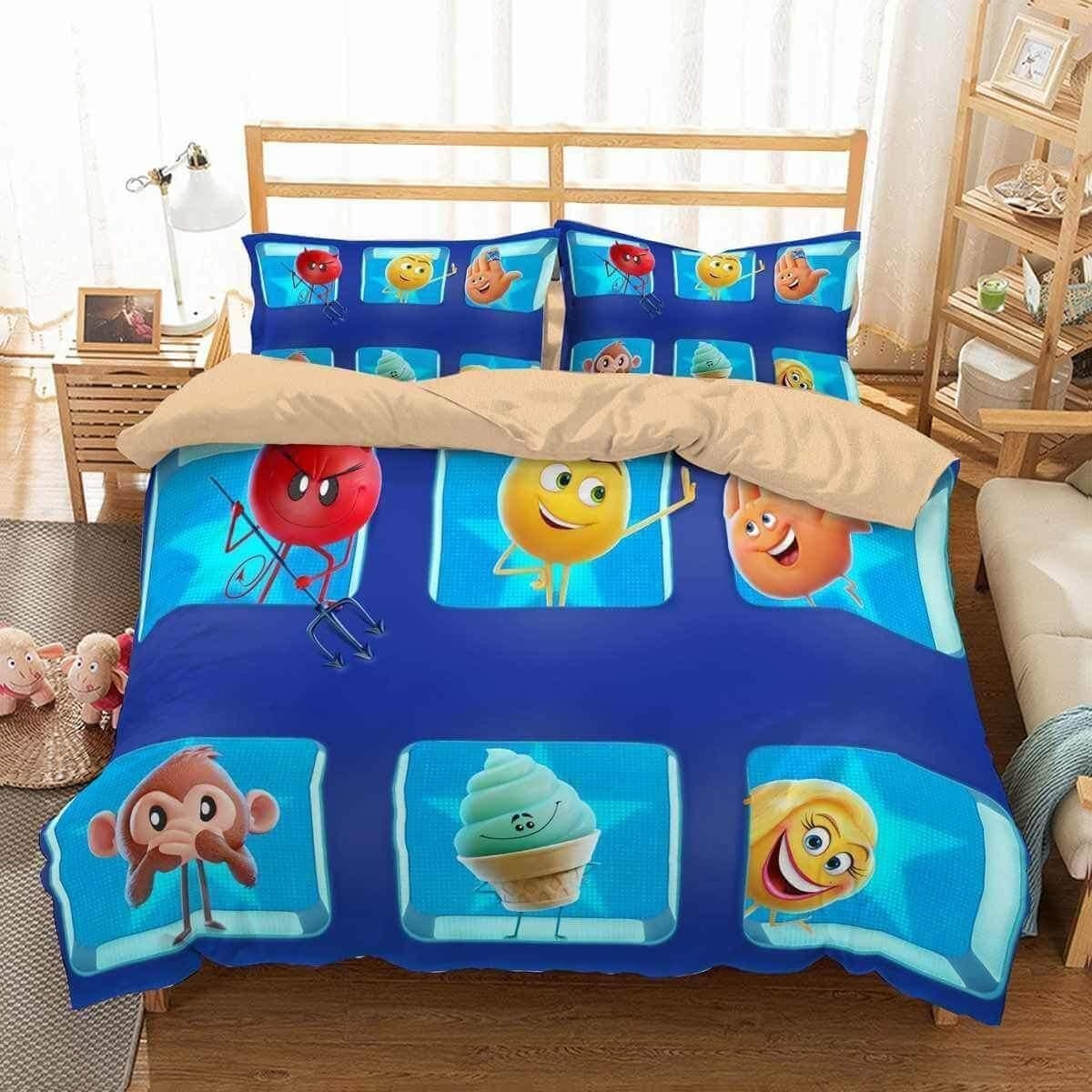 The Emoji Movie Bedding Sets Duvet Cover Flatsheet Pillowcase