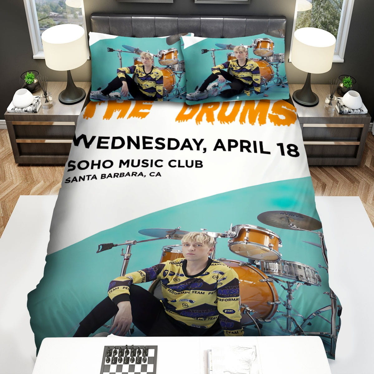 The Drums Band Poster Bedding Sets Duvet Cover Flatsheet Gift For Wife Husband Besties