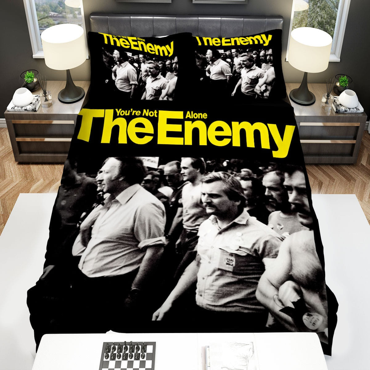 The Enemy Youre Not Alone Bedding Sets Duvet Cover Flatsheet Pillowcase