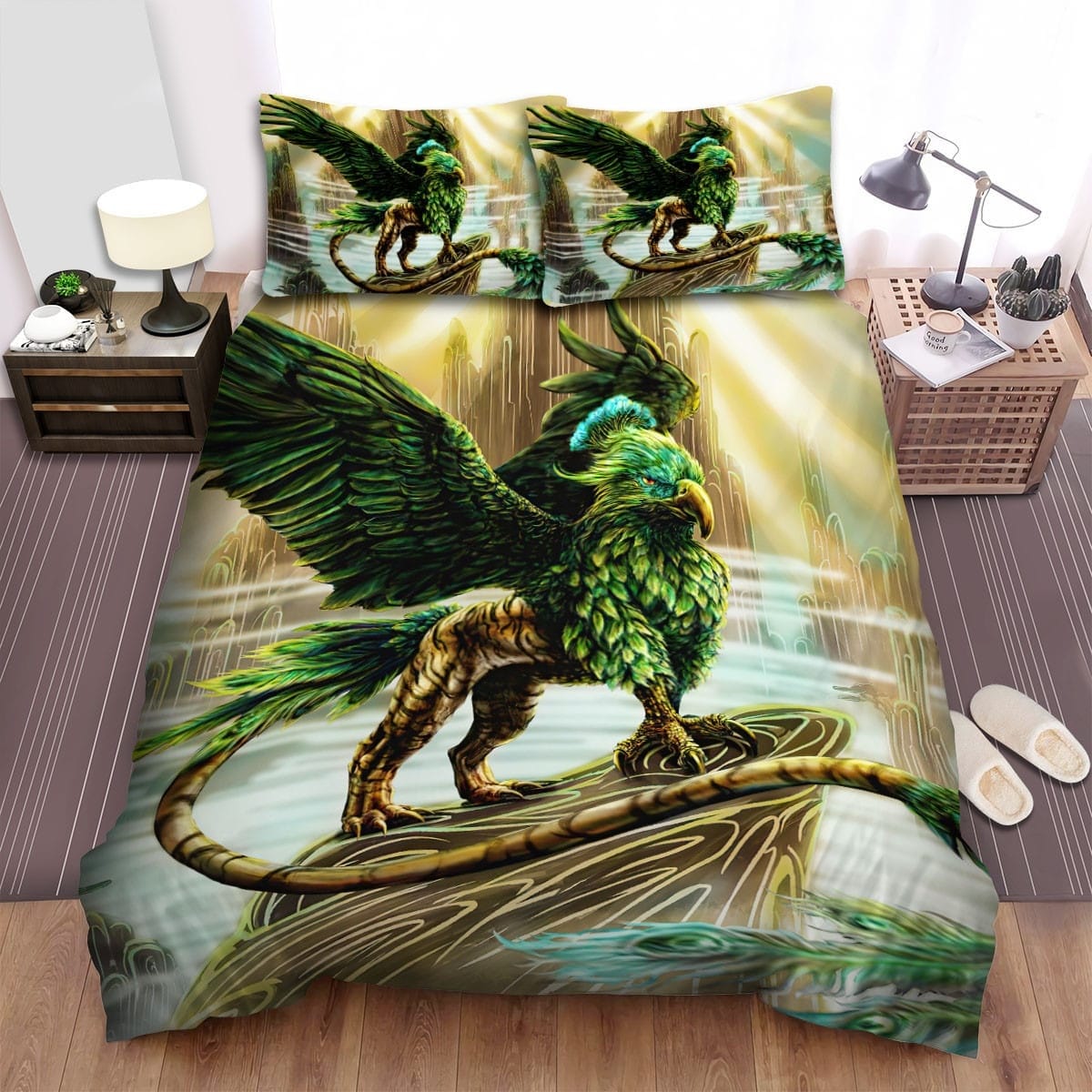 The Emerald Griffin Artwork Bedding Sets Duvet Cover Flatsheet Pillowcases For Every Bedroom