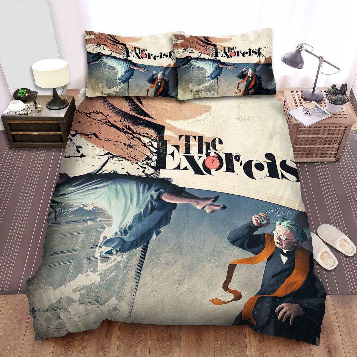 The Exorcist 1973 Art Decorative Bedding Sets with Duvet Cover Flatsheet Pillowcases