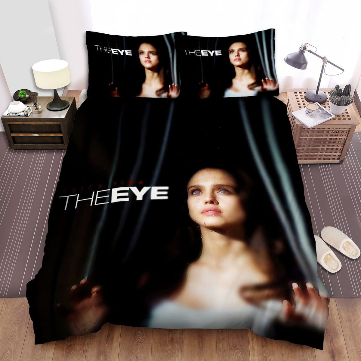 The Eye Looking Up Bedding Sets Duvet Cover Flatsheet Gift For Christmas Thanksgiving Halloween