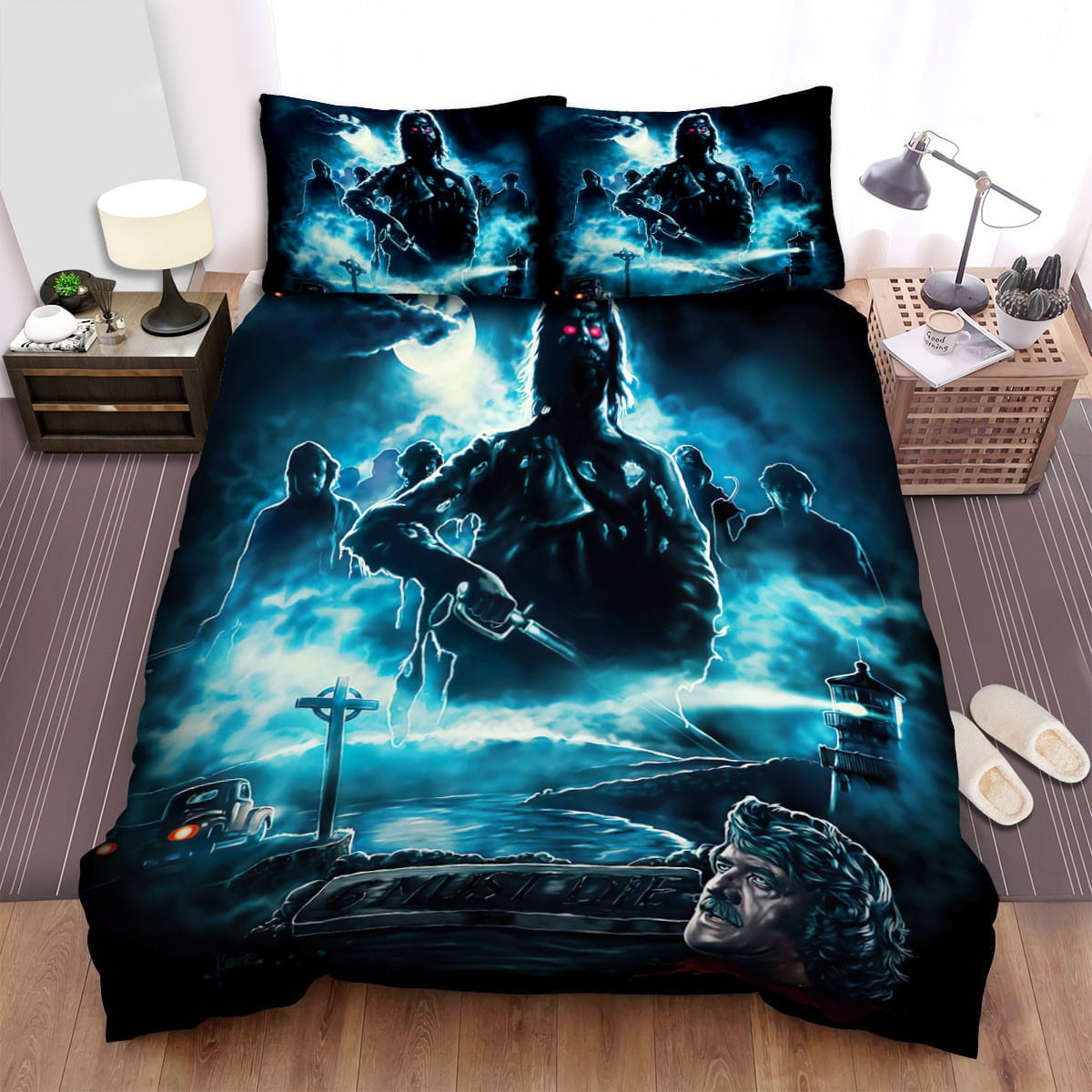 The Fog Dark Night Bedding Sets Duvet Cover Flatsheet Gift For Wife Husband Besties