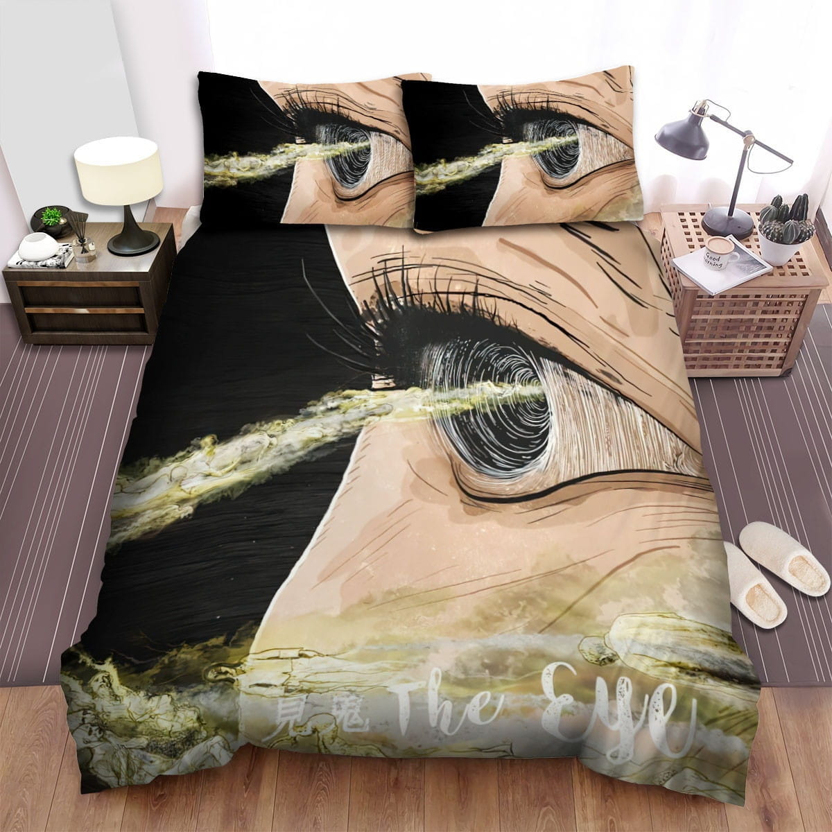 The Eye 2002 Movie Poster Bedding Sets Duvet Cover Flatsheet Pillowcases Perfect Gift For Fans