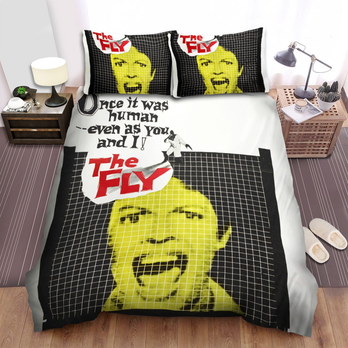 The Fly Movie Poster 2 Bedding Sets Duvet Cover Flatsheet Gift For Christmas Thanksgiving Halloween
