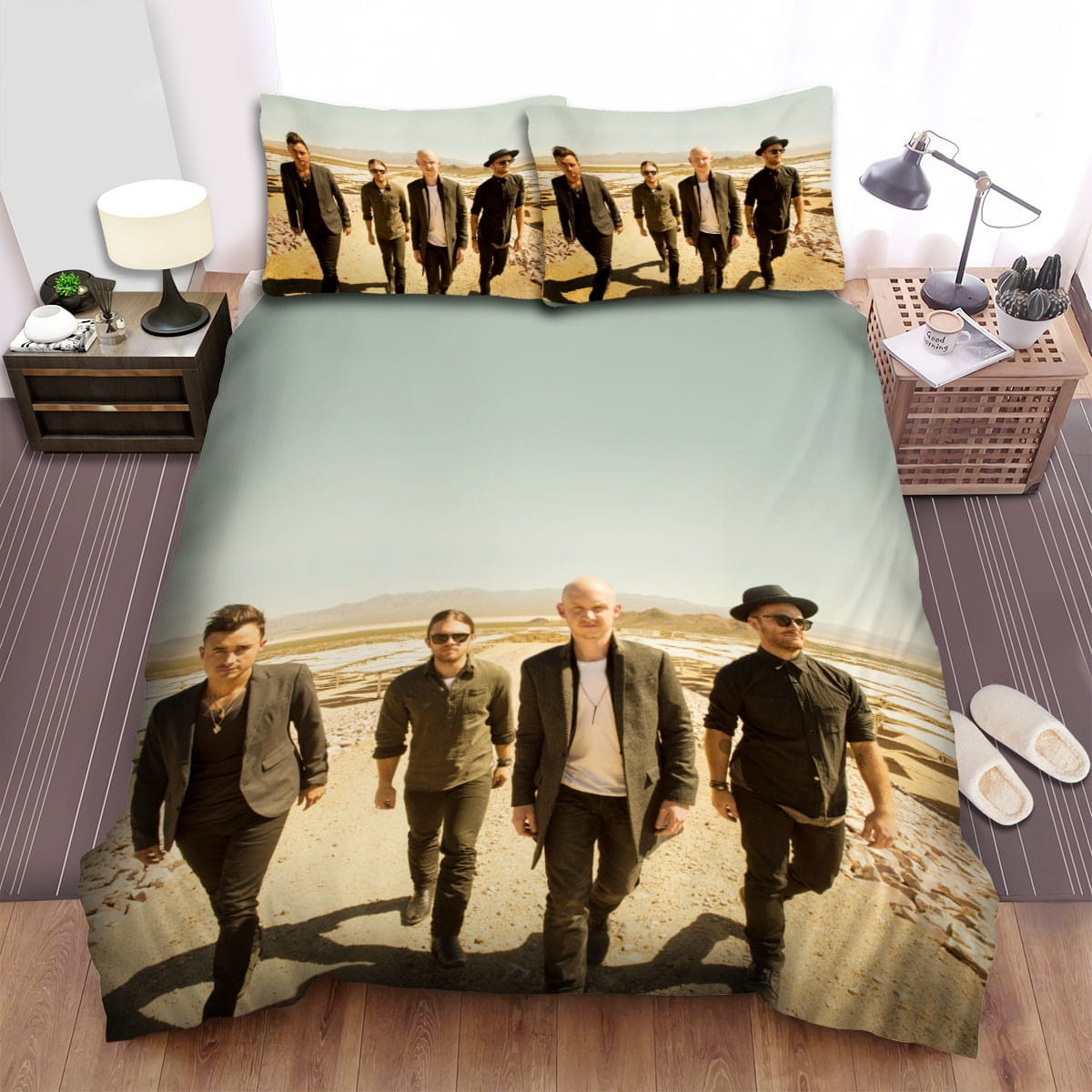 The Fray 4 Members Decorative Bedding Sets with Duvet Cover Flatsheet Pillowcases