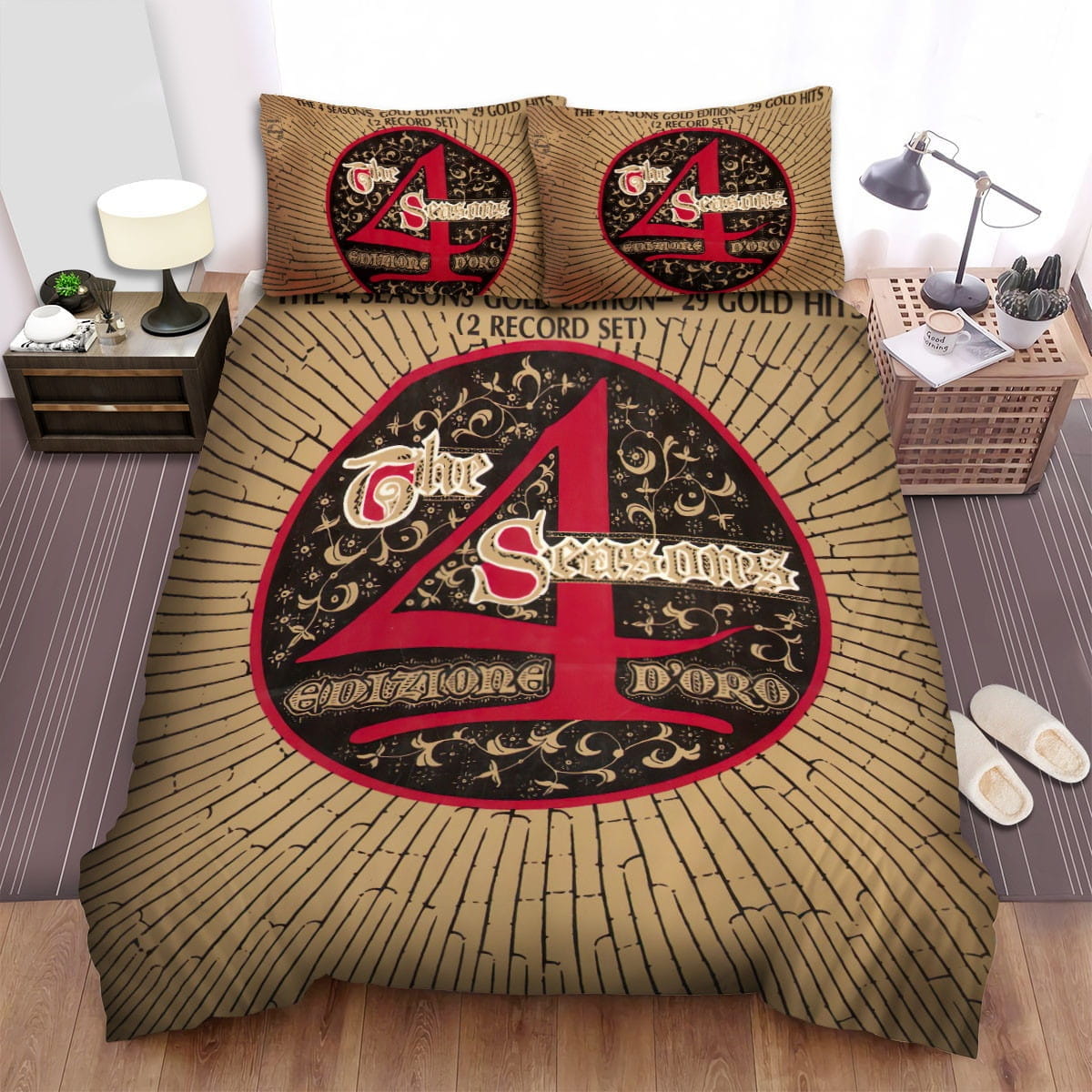 The Four Seasons Logo Print Bedding Sets Duvet Cover Flatsheet Pillowcase