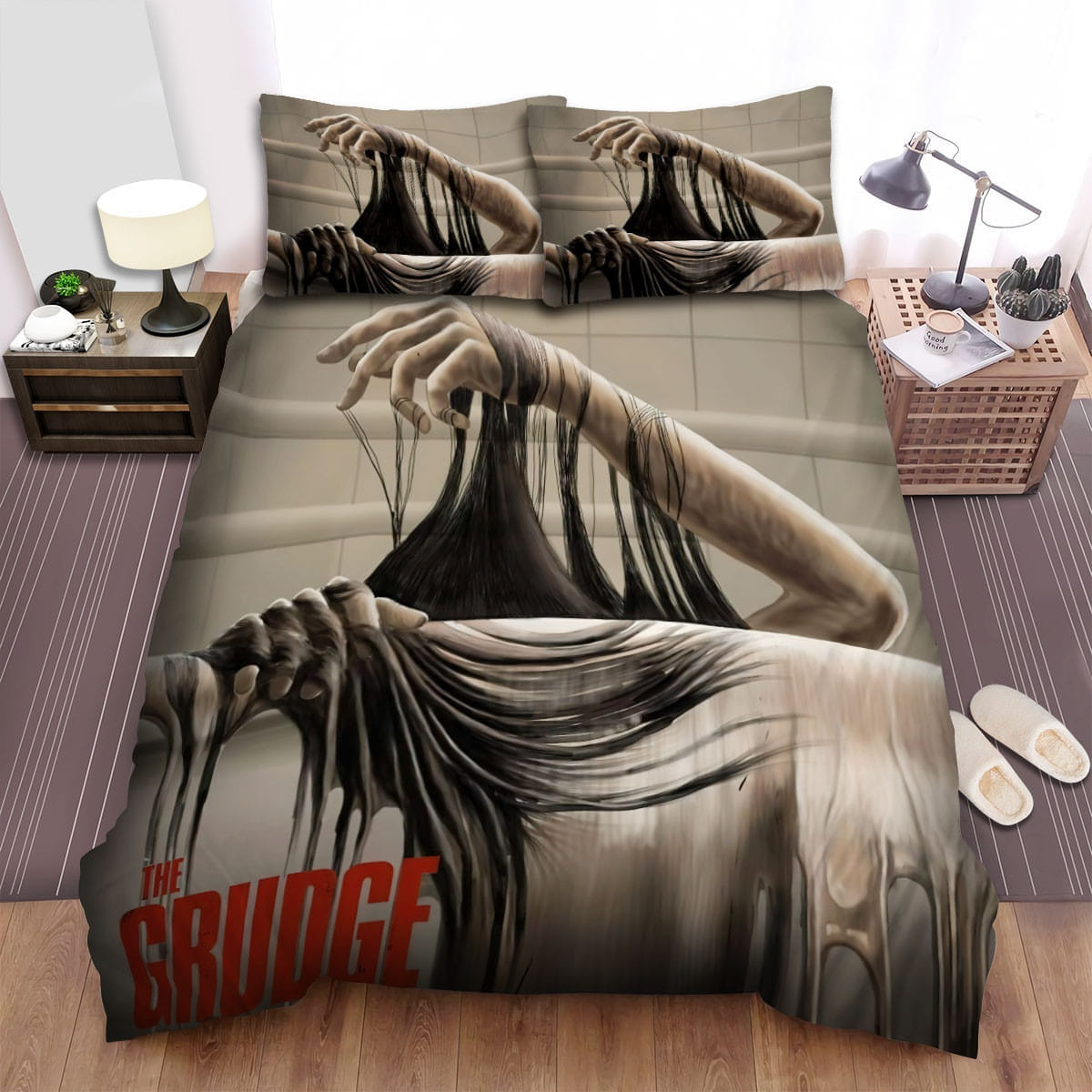 The Grudge 2020 Poster 2 Bedding Set Duvet Cover Gift For Christmas Birthday Thanksgiving