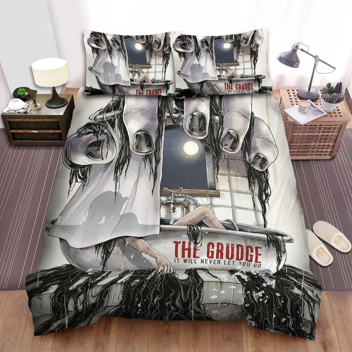 The Grudge 2020 Poster Decorative Bedding Sets with Duvet Cover Flatsheet Pillowcases