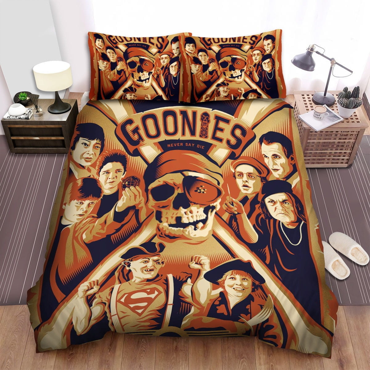 The Goonies Movie Poster Ii Bedding Sets Duvet Cover Flatsheet Pillowcases Perfect Gift For Fans