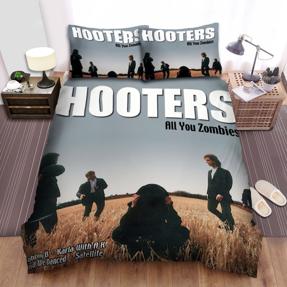 The Hooters All You Zombie Decorative Bedding Sets with Duvet Cover Flatsheet Pillowcases