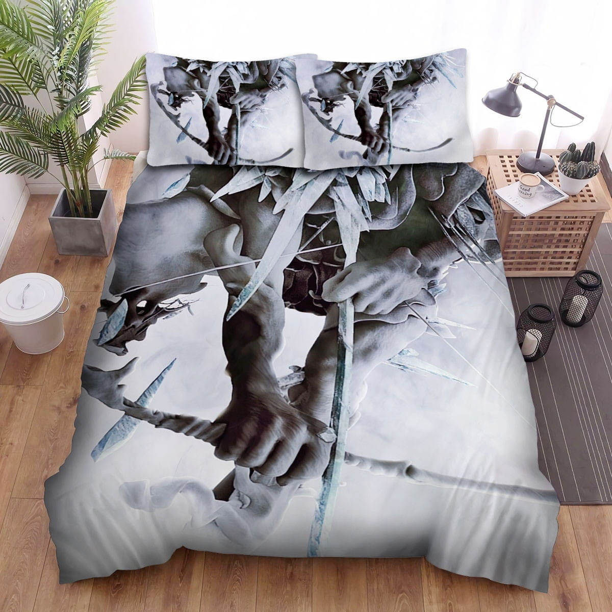 The Hunting Party Wallpaper Decorative Bedding Sets with Duvet Cover Flatsheet Pillowcases
