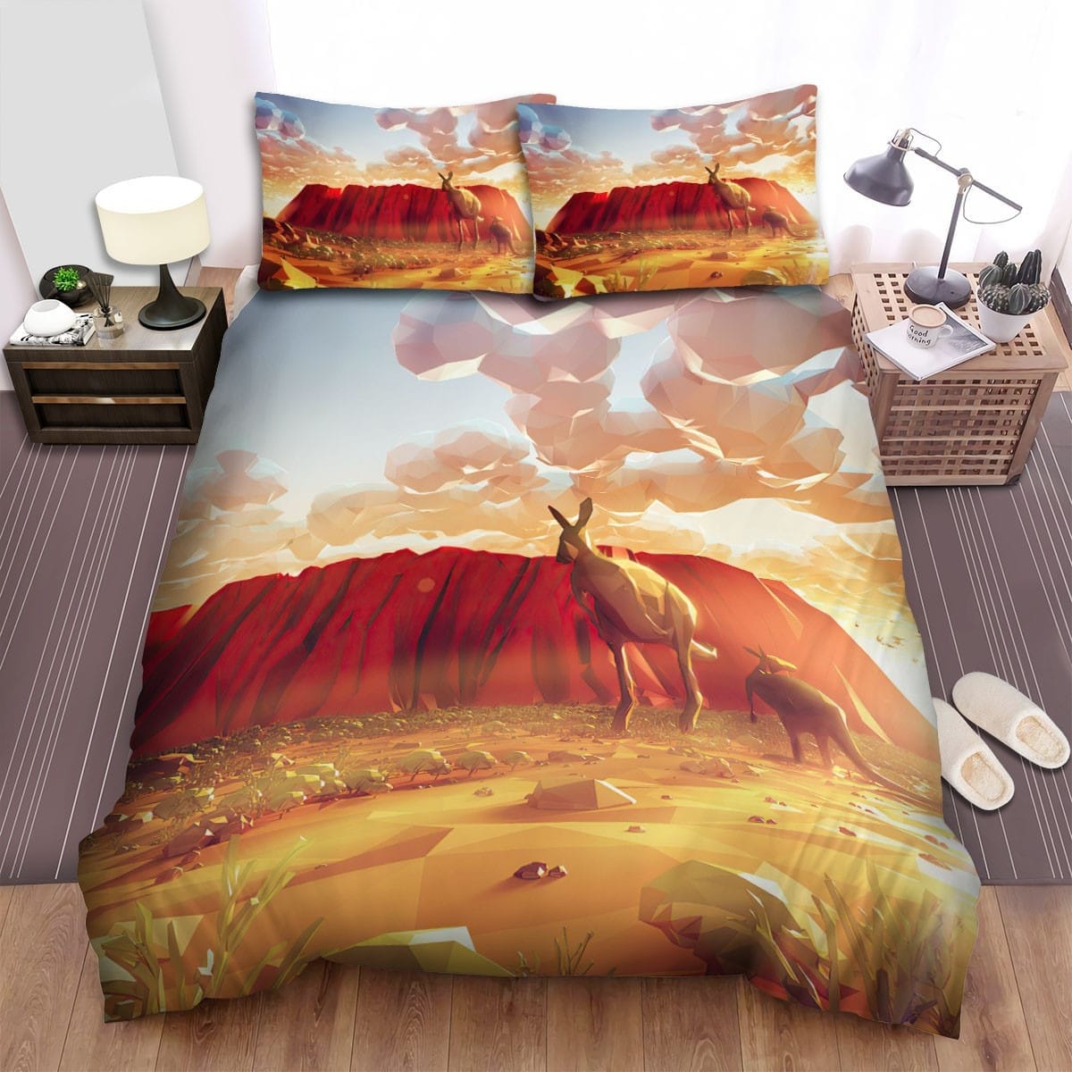 The Kangaroo Artstation Bedding Set Duvet Cover Gift For Christmas Birthday Thanksgiving